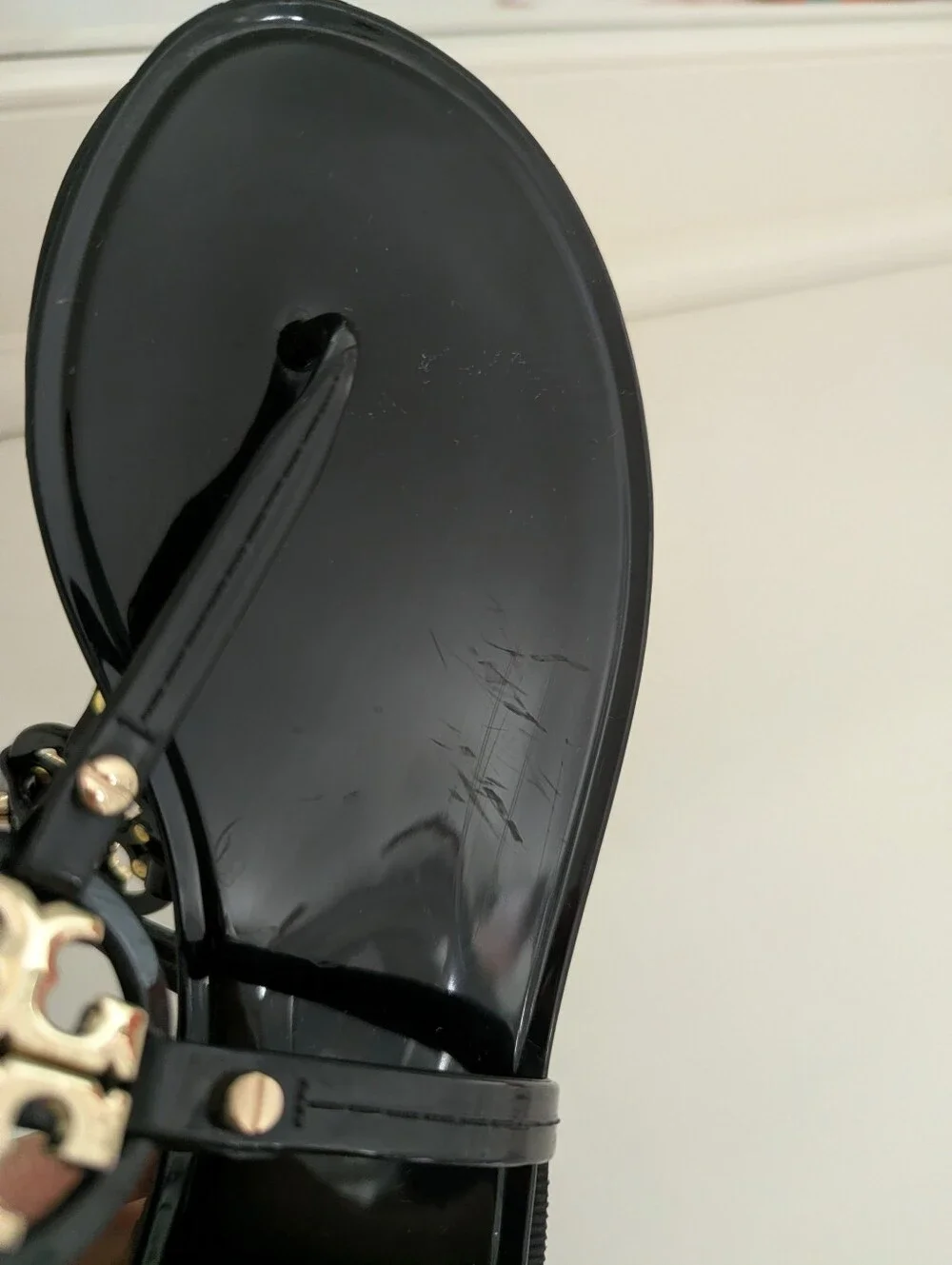 GUC! Tory Burch Mini Miller Sandal In Black Size 7
